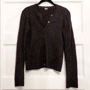 J.Crew cashmere blend cable knit cardigan